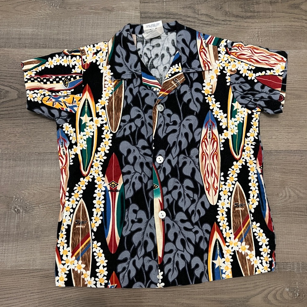 Nui Nalu Hawaiian Cotton Kids Shirt